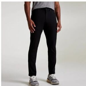 VRST Men's Limitless Skinny Fit 5 Pocket Pants - Pure Black